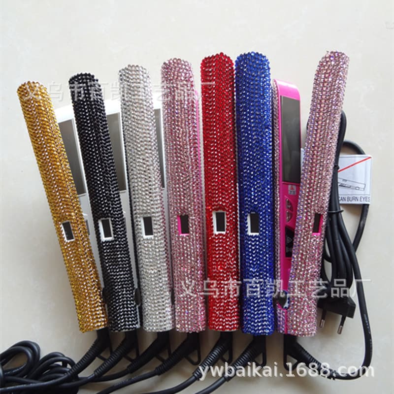 Hair Clip Straightening and Curling Dual-Use Straightener Curler Negative Ions Non-Damaging Multi-Temperature Adjustment Factory Customization