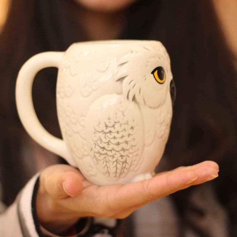 HEDWIG OWL MUG Acceptance Letter Messenger Ceramic Cup Harry Potter Owl Mug
