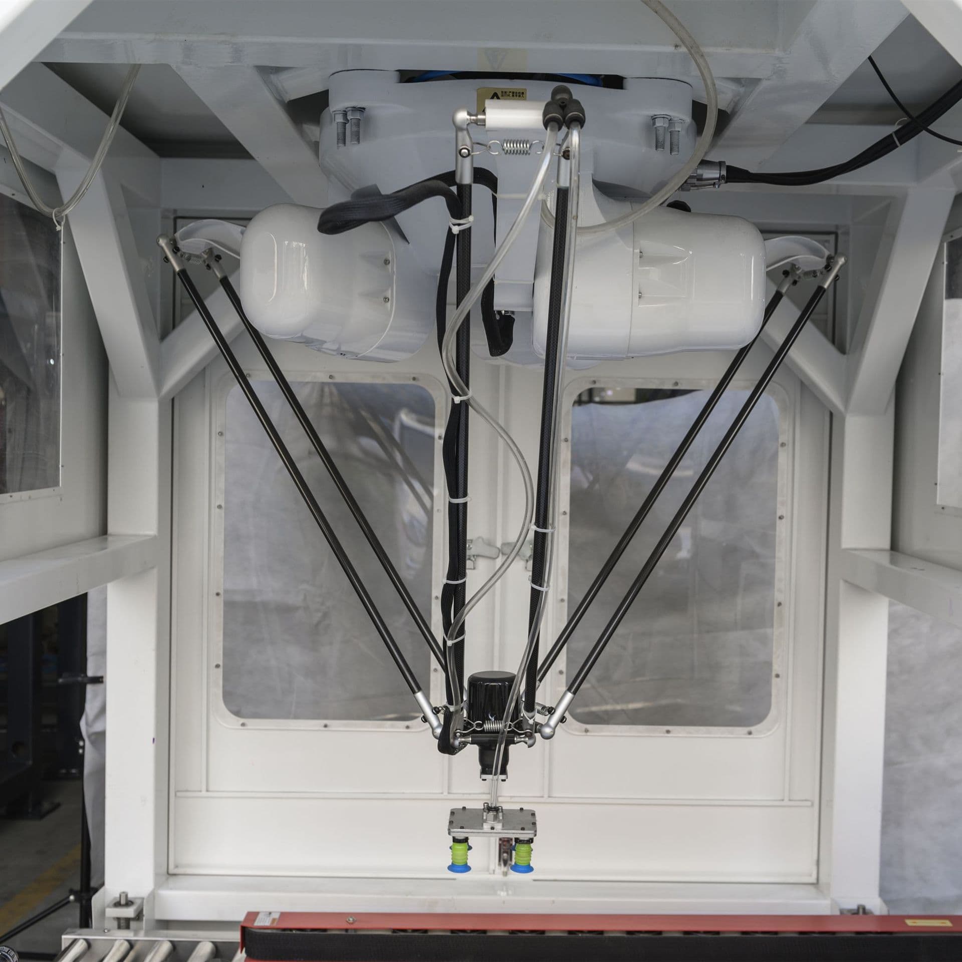 Spider robot intelligent high-speed sorting, handling, palletizing, and automatic food packaging parallel manipulator