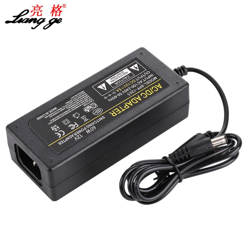 Factory Direct 12V 5A Power Adapter DC Power Supply 220V to 3A 4A for Monitor TV Surveillance LED