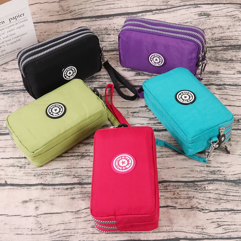 Wholesale 2024 New Women's Long Phone Wallet Clutch Bag Korean Style Fabric Handbag Small Purse