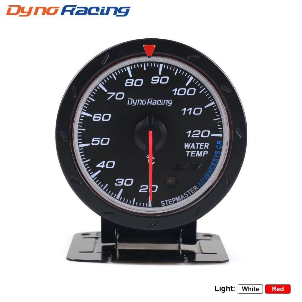 Car Custom Water Temperature Gauge 60MM LED Dual-Color Water Temperature Meter 20-120 Celsius
