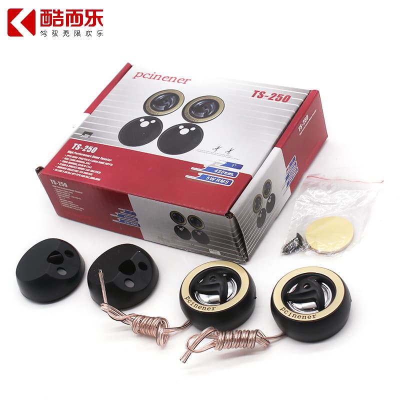 Ts250 Car High-Pitched Head Piezoelectric Coil Small Tweeter Automobile Accessories Head