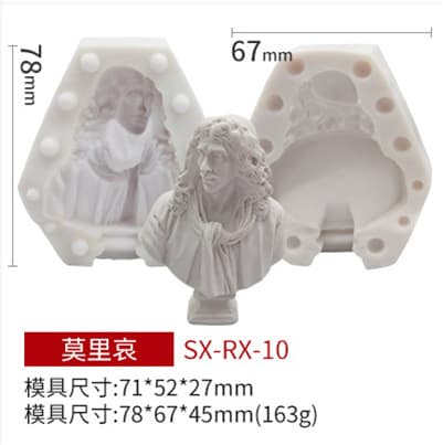Sanxin St. George Figure DIY Handmade Candle Mold Aromatherapy Plaster Silicone Decorative Mold