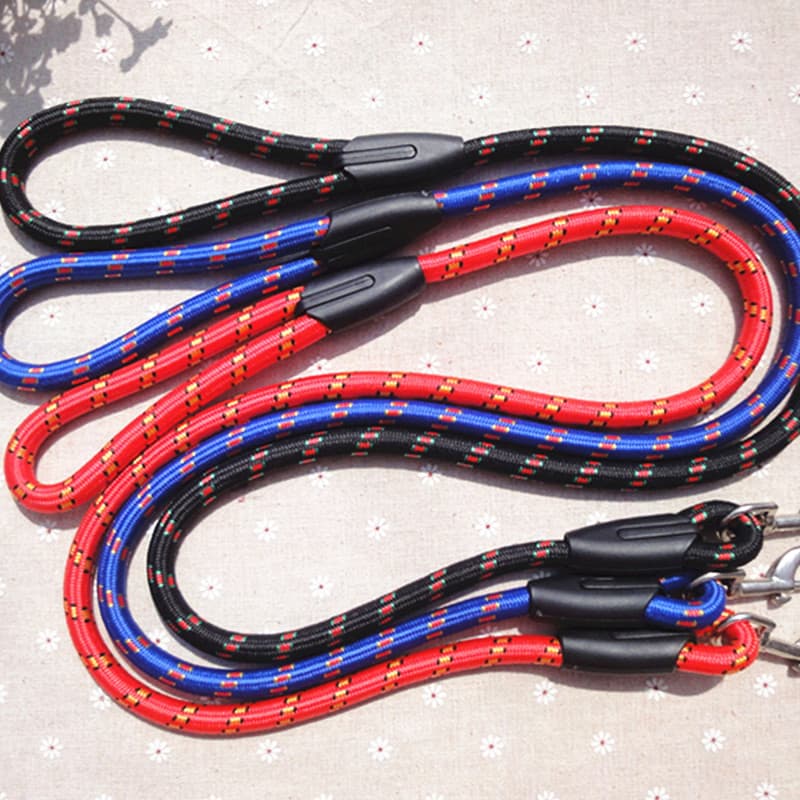 Factory Direct Sales Pet Fine-Textured Round Rope Leash, Small and Medium-Sized Dog Leash, Single Leash, Dog Leash in Stock