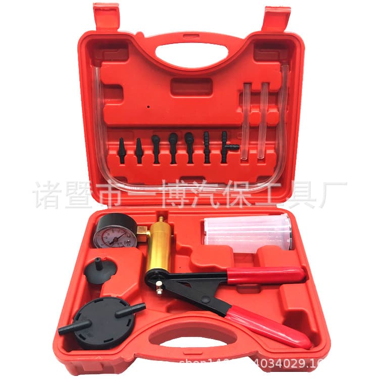 Manual Vacuum Pump for Automotive Brake Fluid Replacement Tool, Manual Suction Gun