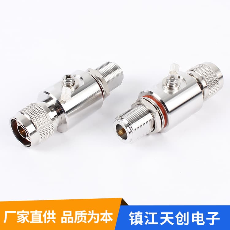 Supply N-JK3G lightning arrester stainless steel precision electronic components RF coaxial cable connector assembly