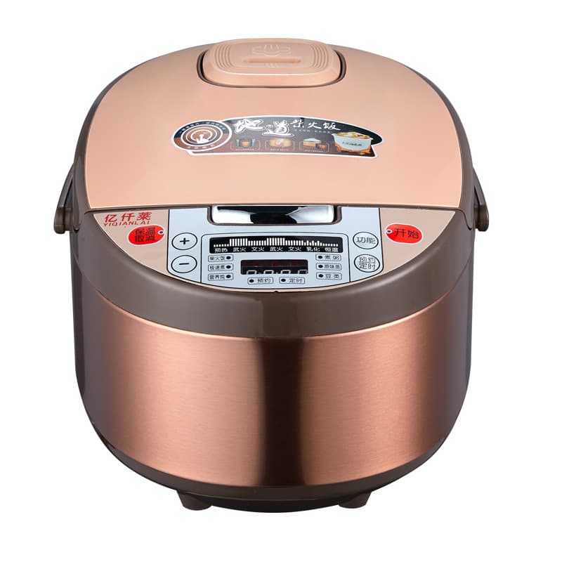 in stock Wholesale Ceramic Inner Pile Electric Rice Cooker Household Intelligent Tile Pile Pot Clay Square Health Rice Cooker Firewood Rice