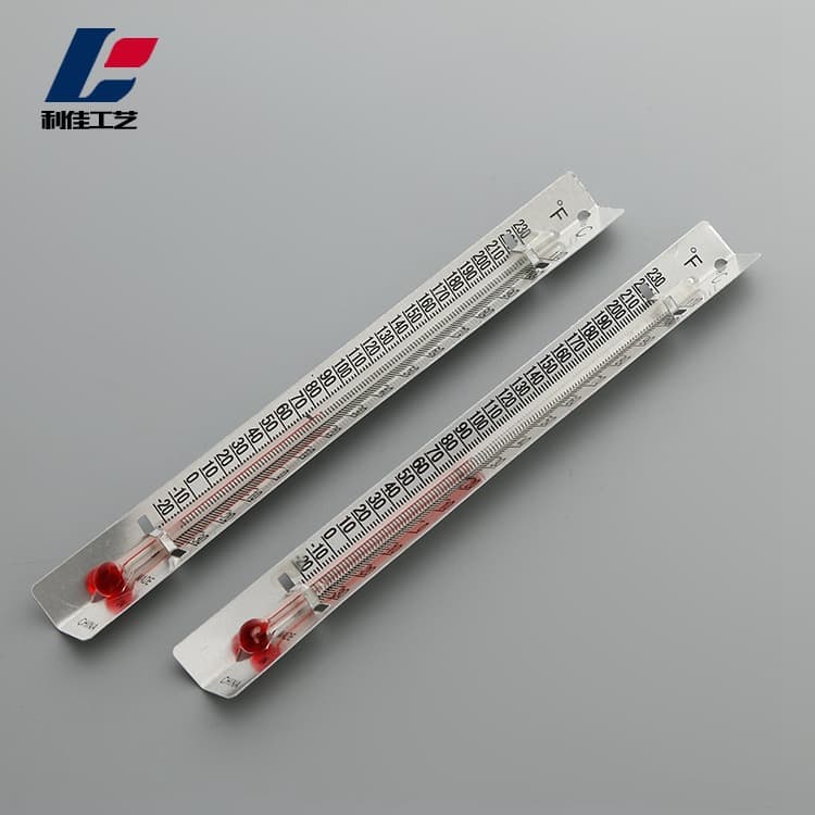 Aluminum Shell Thermometer Red Liquid Temperature Gauge Science Experiment Kindergarten Craft Material Water Thermometer Wholesale