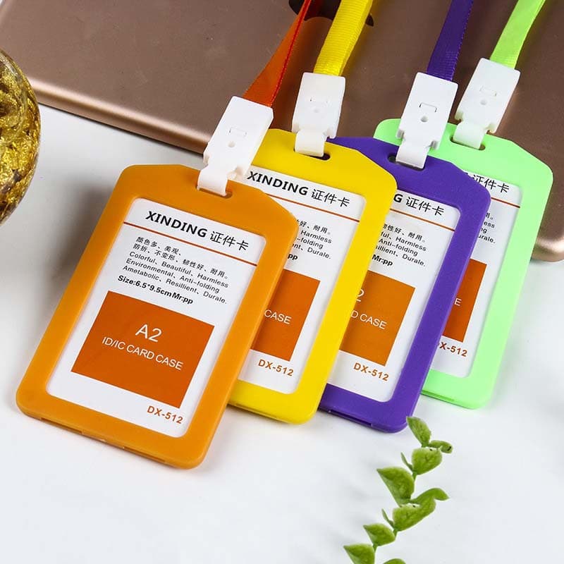 Factory Wholesale A2 Vertical Badge Lanyard ID Card Work Card Student Card Printable Logo