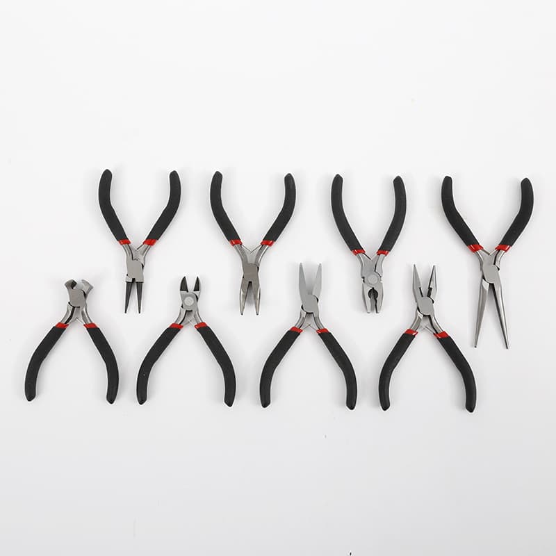4.5-inch toothed needle-nose pliers manufacturer various functions electrician pliers industrial-grade red and black needle-nose pliers ready supply