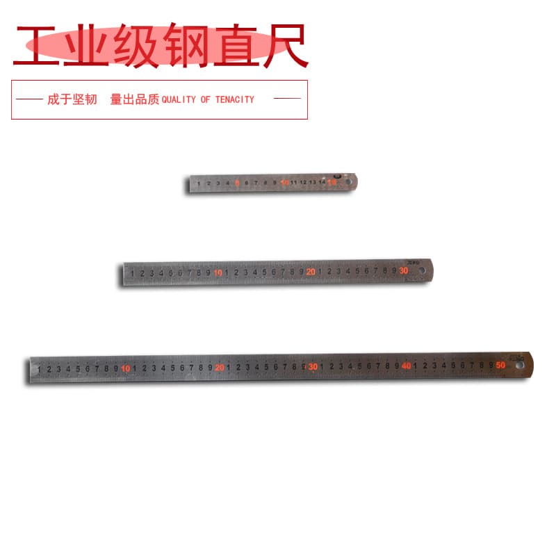 Ke'er Stainless Steel Thickened Steel Straight Edge Factory Price Wholesale Steel Plate Ruler Straight Edge 50 60 1 Meter 2 Meter