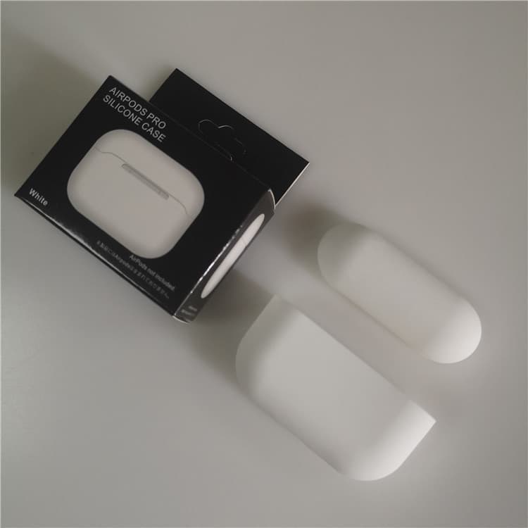 For Apple AirPods Pro, Bluetooth earbuds liquid silicone solid color case with separate storage pouch