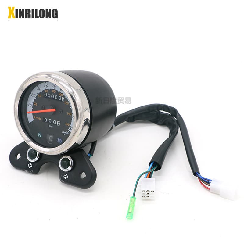 Motorcycle Modification Accessories Cg125 Large Instrument Assembly with Gear Retro Modified Mechanical Tachometer Odometer