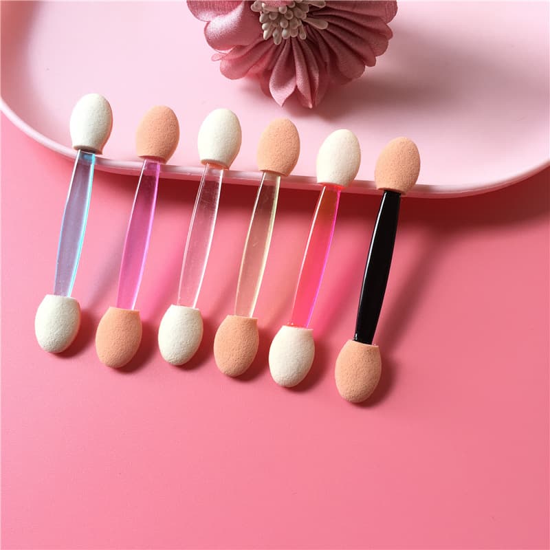 Disposable eye shadow brush double-ended latex sponge eye shadow stick eye foundation brush makeup brush beauty bulk wholesale