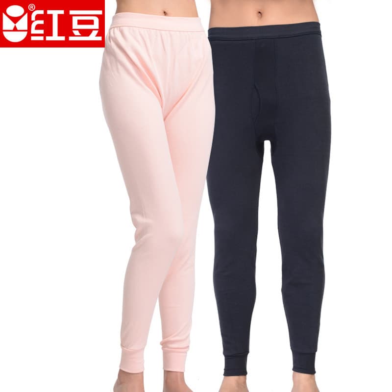 Red bean underwear men's and women's autumn pants cotton wool autumn pants single pants cotton leggings unlimited factory price direct sales