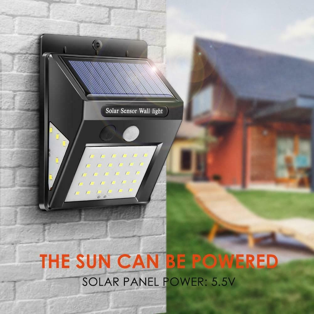 Solar PIR Motion Sensor Wall Light 30/20+5+5LED Garden Light Villa Street Light Solar Panel Automatic Outdoor