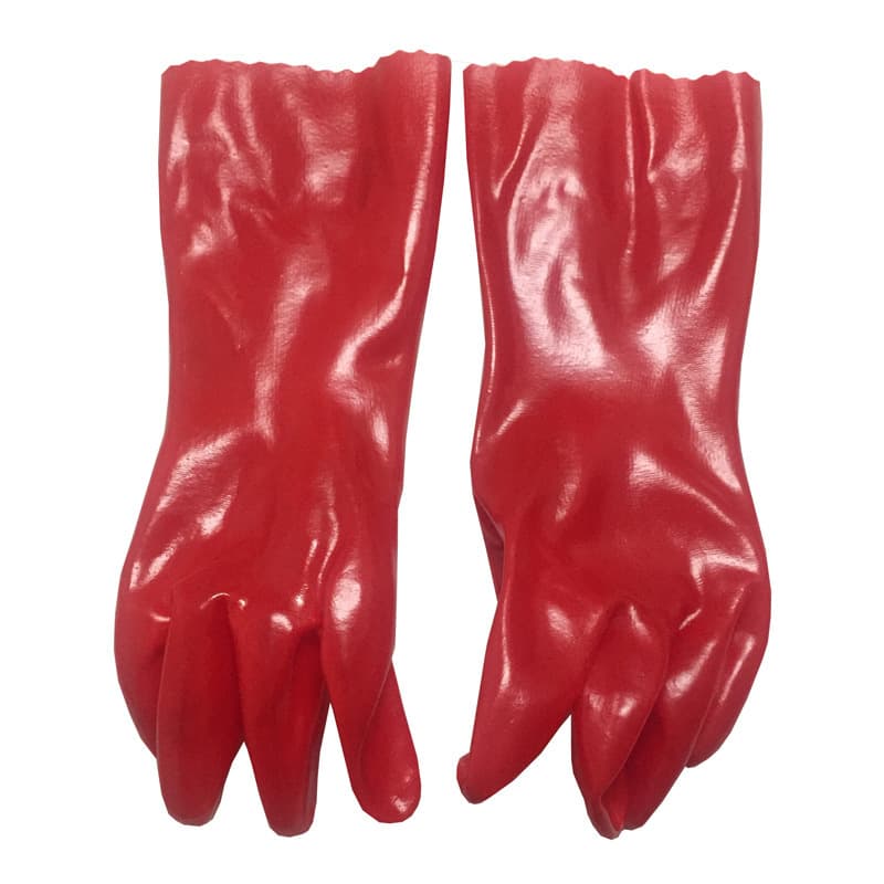 Acid and Alkali Resistant Industrial Gloves, Rubber Oil and Slip Resistant Dipped PVC Labor Protection Waterproof Manufacturer Wholesale