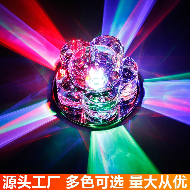 LED Crystal Downlight, Ceiling Light for Corridors, Living Room Recessed Spotlight, Bullseye Entryway Light for Export