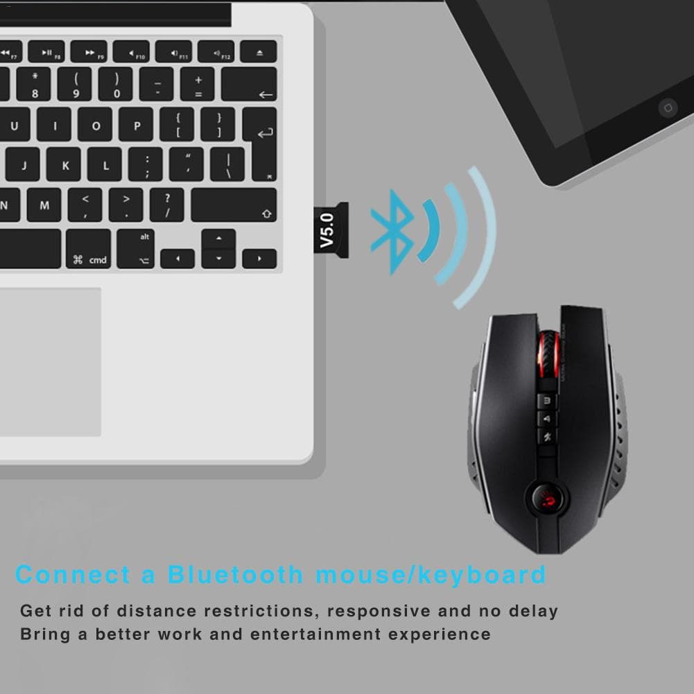 USB Bluetooth Adapter 5.0 Wireless Bluetooth 5.0 Audio Receiver Transmitter for Win8/10/11 Plug and Play
