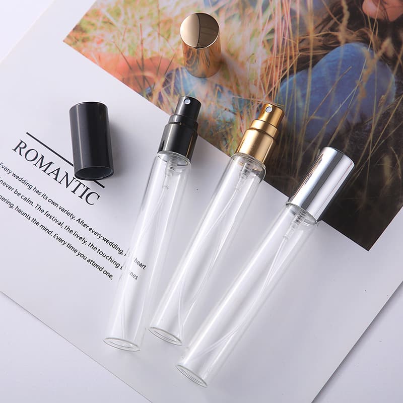 B011-15ml Portable Sample Press Spray Travel Cosmetic Perfume Bottle Empty Bottle Pull Tube Bottle