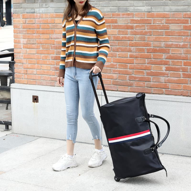 Trolley bag travel bag women's short-distance portable large capacity lightweight multi-functional student luggage bag men's business trip