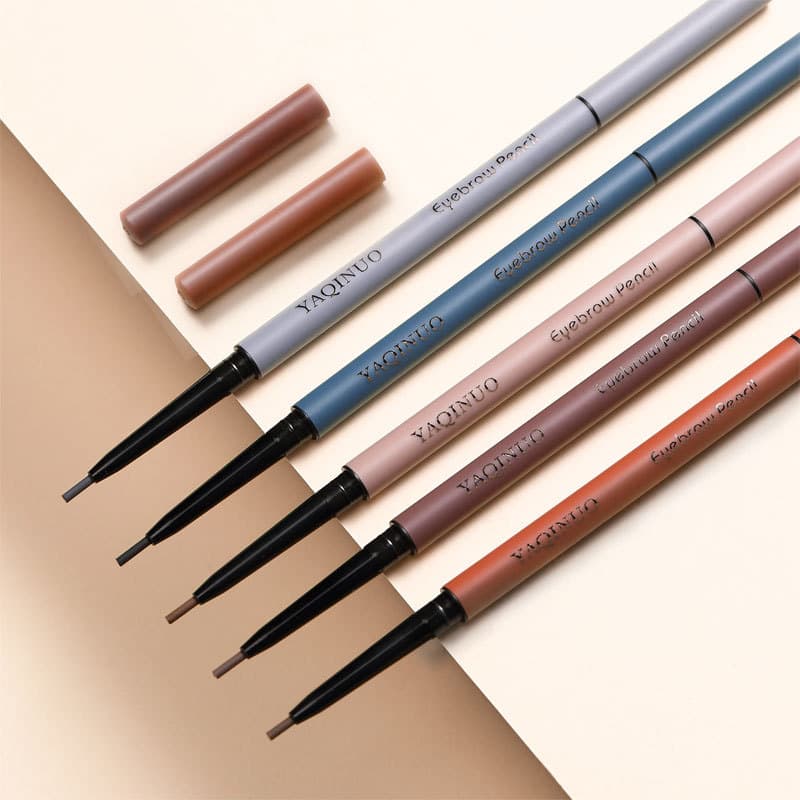 Yakino double-head ultra-fine eyebrow pencil, ultra-fine head, waterproof and sweat-resistant, long-lasting, non-fading, non-fading eyebrow powder, matt eyebrow for beginners