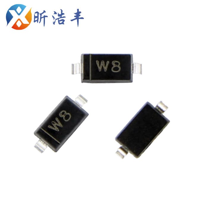 5.1V Zener diode BZT52C5V1 W8, SOD-123 package, 1206 surface mount diode, in stock