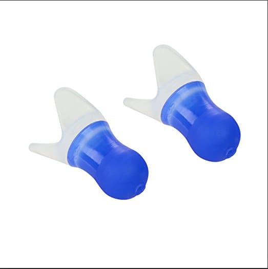 Blue silicone earplugs, anti-noise silicone earplugs, sleep silicone earplugs for airplane use