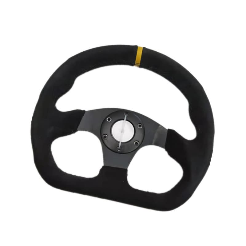 Car Motorcycle Accessories Steering Wheel For Toyota Yaris 2006-2011 Pu Leather Hand-stitched Black Spokes