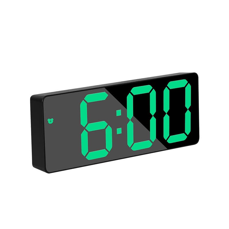 Creative Mirror Alarm Clock LED Clock Makeup Mirror Battery Plug-in Dual-use Alarm 0711-0712