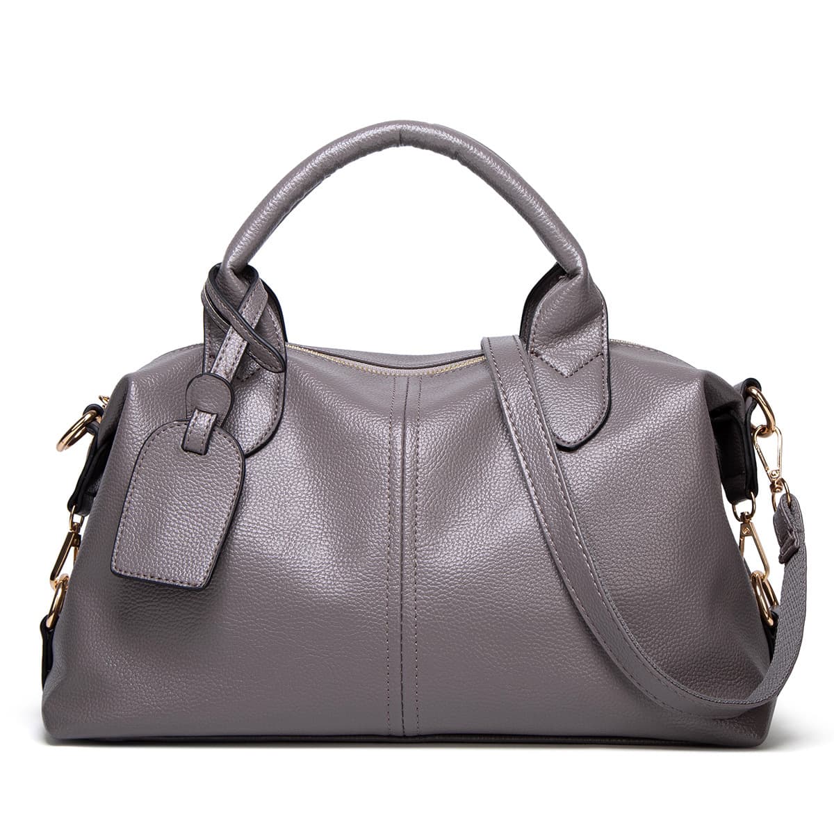 Hot Selling Lychee Pattern Handbag 2023 New Casual Boston Bag Trendy Large Capacity Stylish Women's Bag