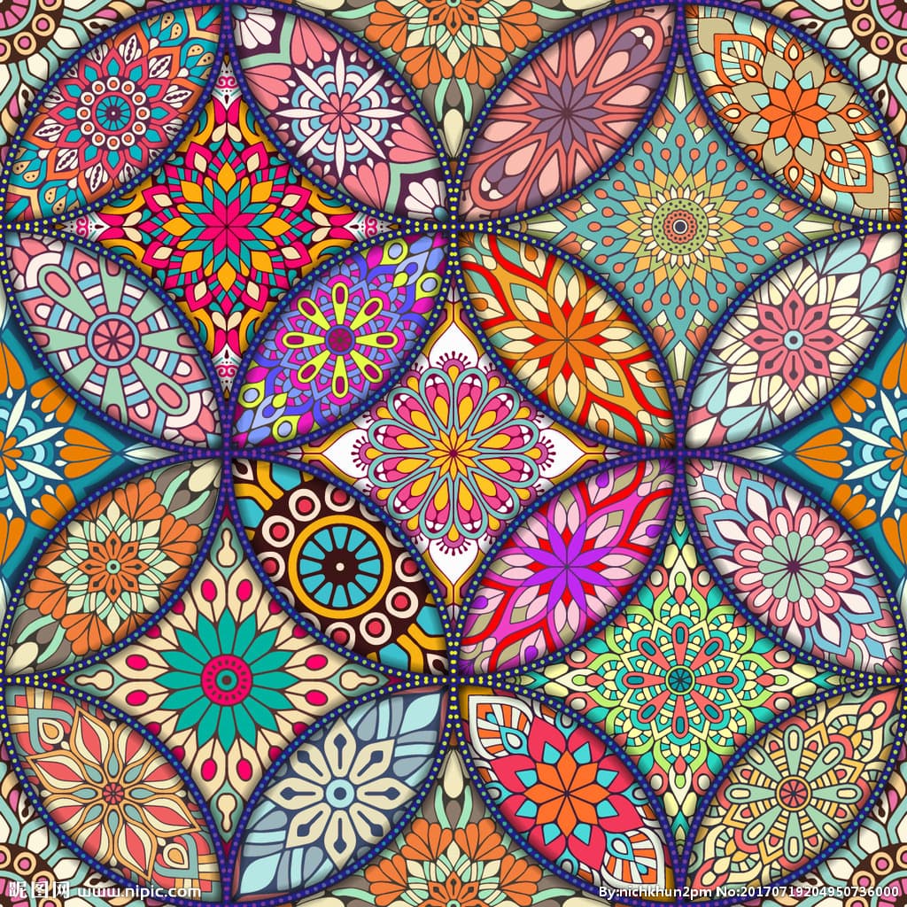 Wholesale manufacturer of round and full diamond embroidery, DIY abstract mandala pattern diamond painting cross stitch.