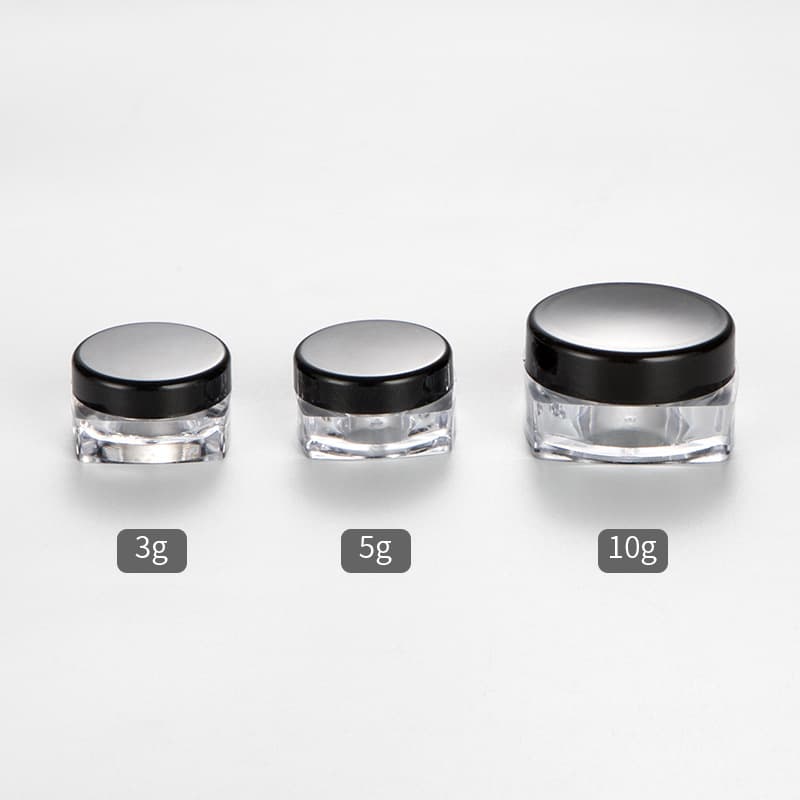 3g5g10g square bottom cream box AS plastic eye cream face cream cosmetics sub-bottle small empty bottle manufacturer wholesale