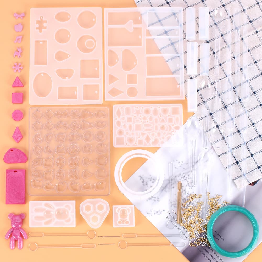 Amazon Hot Seller 229pcs/277pcs DIY Jewelry Mold Tool Kit with 120+ Design Package