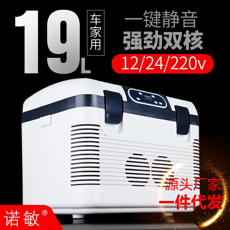 19L Mini Car Refrigerator Small Portable Fridge for Dormitory Use Compact Vehicle Fridge Truck Mounted