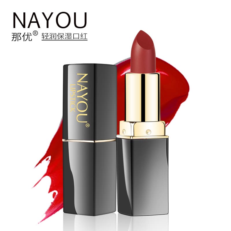 NAYOU Nayou Cosmetics TikTok Same Style Lipstick Waterproof Moisturizing Nourishing Student Lip Balm Wholesale Drop Shipping