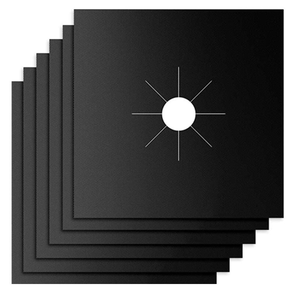 27*27cm Teflon Gas Stove Mat Washable Anti-oil Stain Resistant Gas Stove Cleaning Mat Kitchen Cooking Utensils Accessories