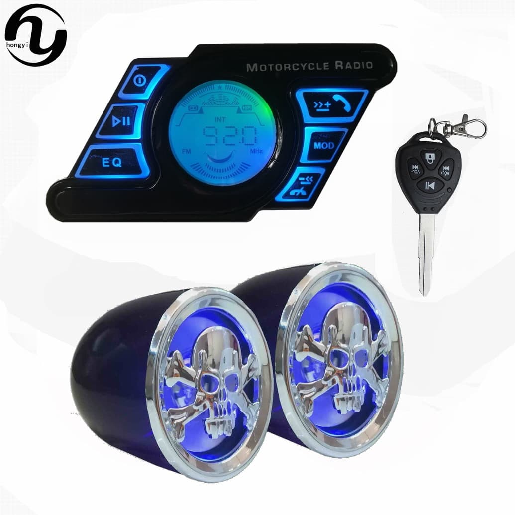 Factory Direct Sales New Motorcycle Audio Mp3 Multi-Function Waterproof Anti-Theft Bluetooth Car Audio Modified Audio