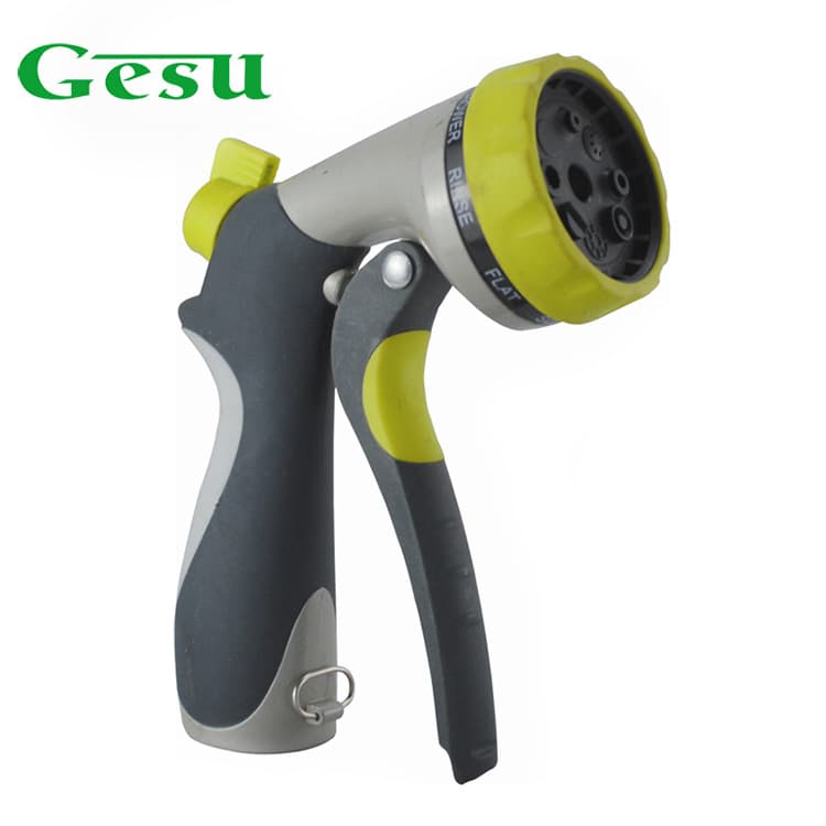Factory Stock 8-Function Zinc Alloy Front Trigger Garden High Pressure Car Wash Water Gun