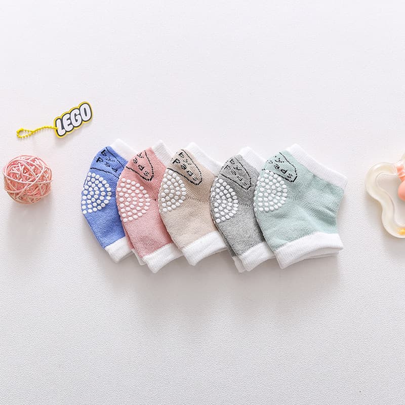 Pure Cotton Children's Knee Pads Breathable Mesh Anti-slip Baby Knee Pads Sports Crawling Knee Pads for Boys And Girls