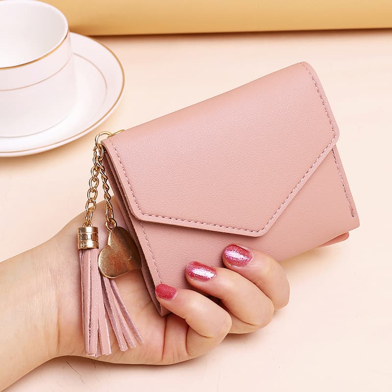 Factory Processing Customized New Wallet Women's Multi-Card Small Wallet Tassel 70% off Card Holder Coin Pursewallet