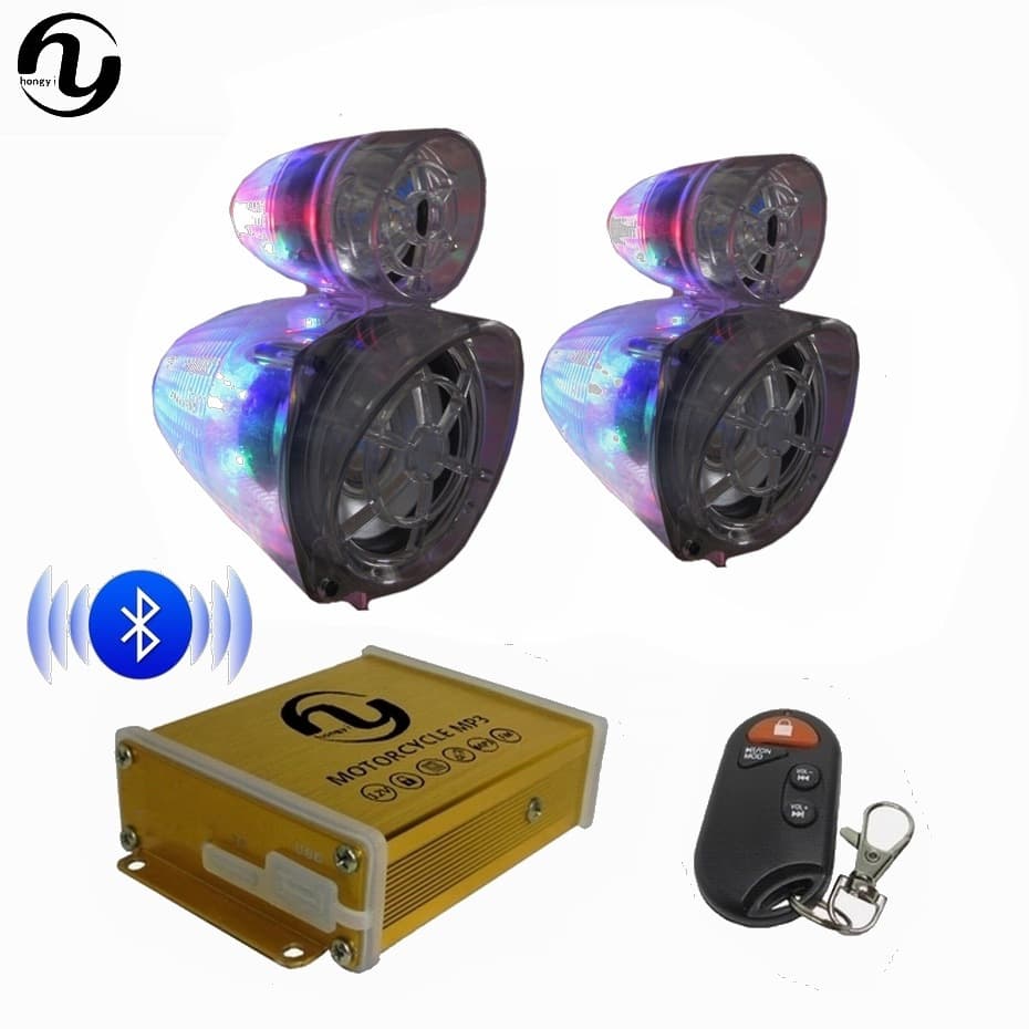 Motorcycle Speaker Factory Direct Waterproof Bluetooth Anti-Theft Alarm Master-Slave Dual Speaker Motorcycle Bluetooth Heavy Bass