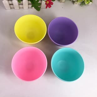 Colorful Silicone Face Mask Bowl DIY Mixing Bowl Set Silicone Soft Bowl Beauty Salon Face Mask Soft Bowl Makeup Tool
