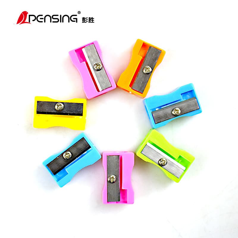 Peng Sheng Pencil Sharpener Barrel Small Square Sharpener Gift Random Single Hole Pencil Sharpener Learning Stationery Manufacturer Wholesale