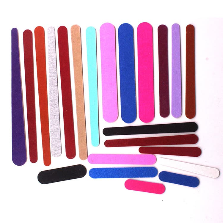 Slim Nail File, Disposable Hotel Nail File, Double-Sided Emery Board, Black White Gray Nail File