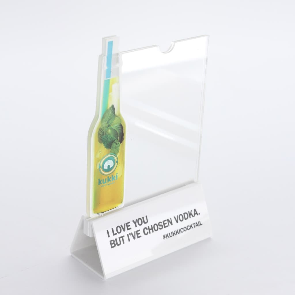 Acrylic creative wine brand acrylic menu clip plexiglass wine brand restaurant UV printed menu display card