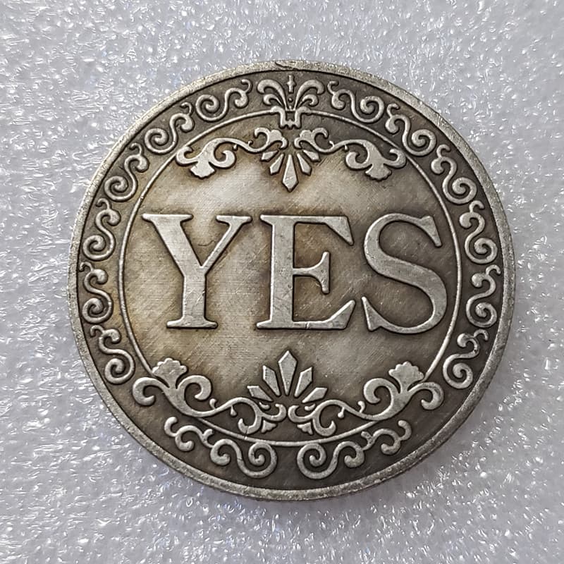 Antique Craft YES/NO Decision Coin Commemorative Coin Silver Dollar Foreign Trade Collection 1047-6