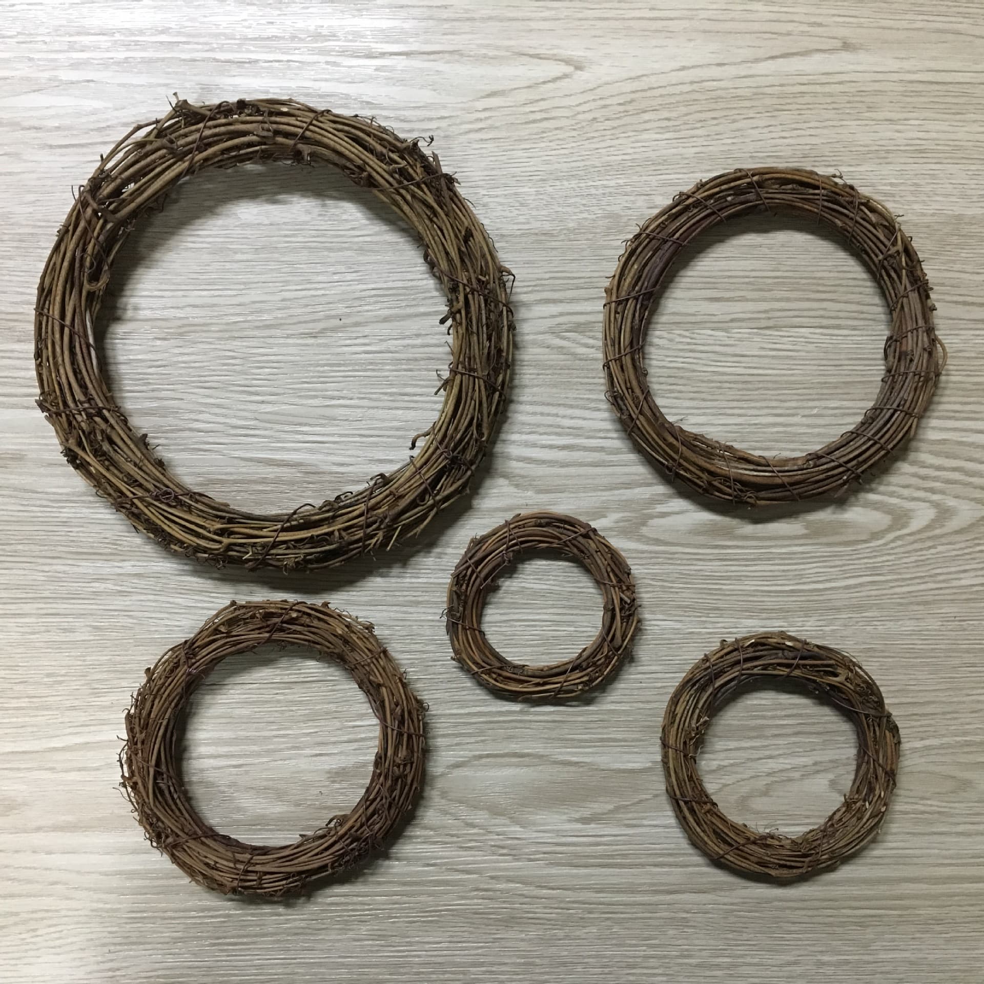 Vine Ring Vine Wreath Flower Shop Accessories Floral Art Christmas Decorations Wreath Handmade Rattan Flower Ring