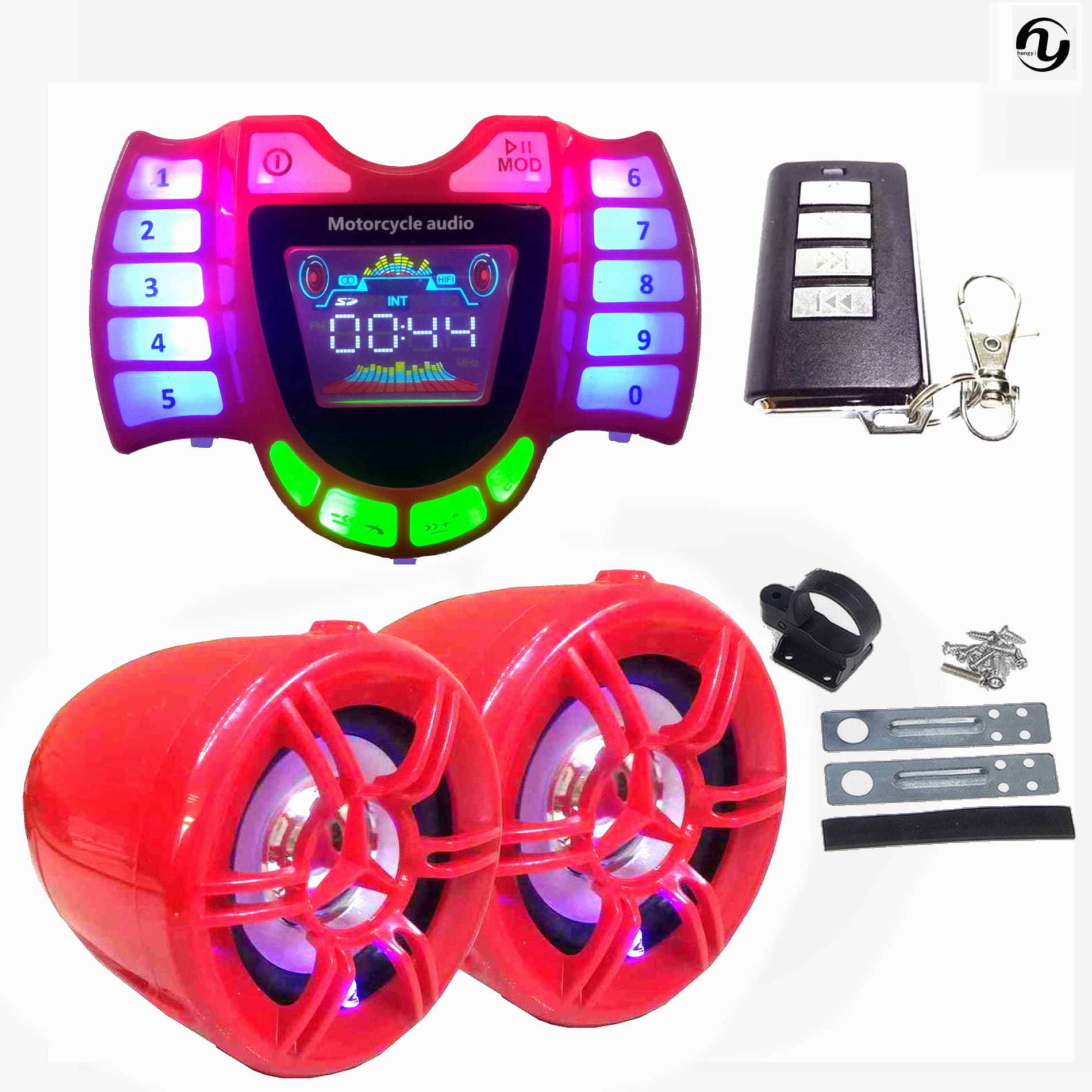 New Production Promotional Fast Charging Call Anti-theft Waterproof Motorcycle Bluetooth Navigation Speaker MP3